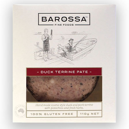 [BVPATDUCTER110-B] Barossa Valley- Pate Duck Terrine 6 x110g