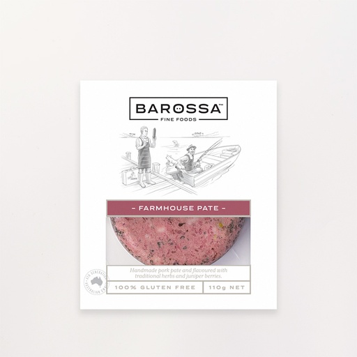 [BVPATFAR110-B] Barossa Fine Foods- Pate Farmhouse 6 x 110g