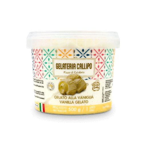 [CALGELVAN] callipo gelateria vanilla  6 x 1 litre [B]*