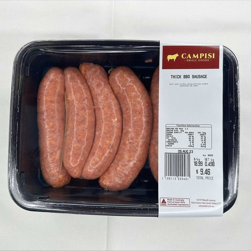 [CAMRETSAUBRETHIC-KC8] Campisi- Retail Sausages Breakfast Thick r/w 500g