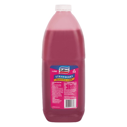 [COTTOPSTR-UC4] Cottees- Strawberry Topping 3Lt