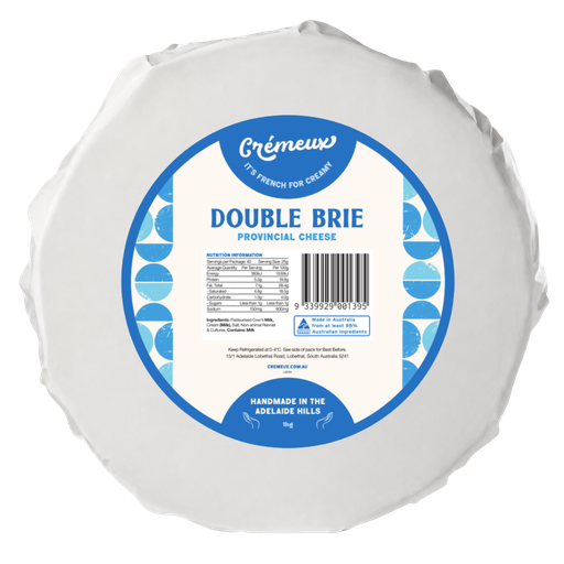 [CREBRIDOU1-B] Cremeux- Double Brie 2 x 1kg