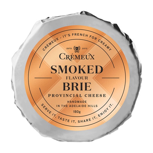 [CREBRISMO180-B] Cremeux- Smoked Brie 6 x 180g