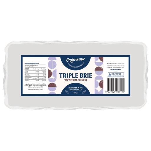 [CREBRITRI900-B] Cremeux- Triple Brie Brick 2 x 900g