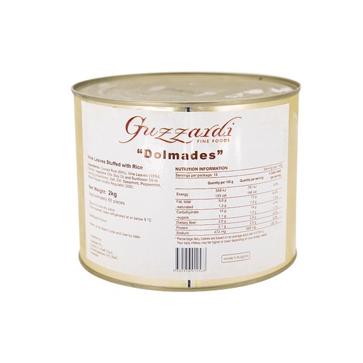 [GUZDOL2] guzzardi dolmades 2kg (6) [U]