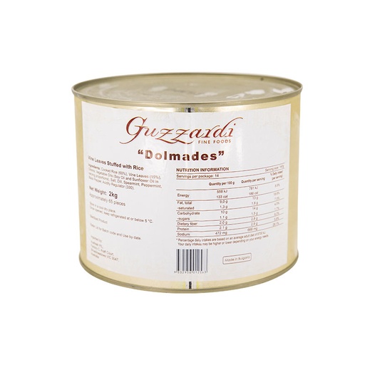 [GUZDOL2-UC6] Guzzardi- Dolmades 2kg (6)