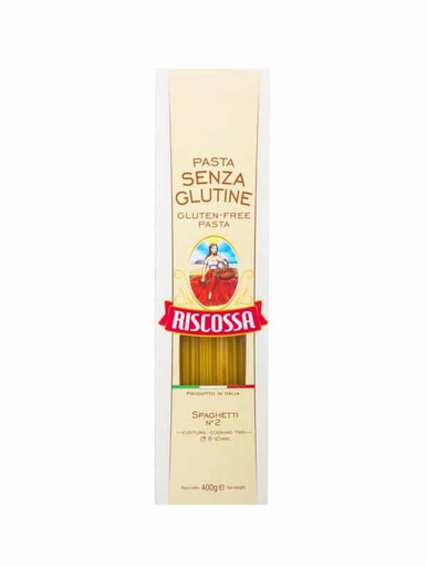 [RISCOSSA0292-B] Riscossa- Gluten Free Pasta Spaghetti 12x400g (0292)