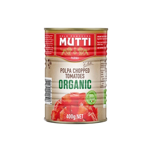 [MUTPOLCHOORG400-B] Mutti- Polpa Chopped Organic 12x400g