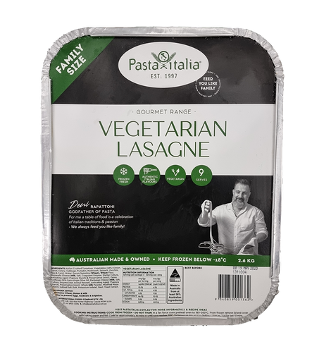 [PASITALASVEG2.6-B] Pasta Italia- Froz Lasagne Vegetarian 4 x 2.6kg*