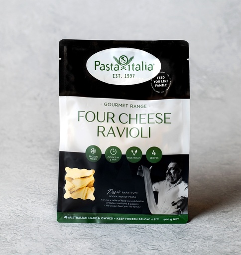 [PASITARAV4FOR-B] Pasta Italia- Froz Gourmet Ravioli 4 Formaggi 10 x750gm