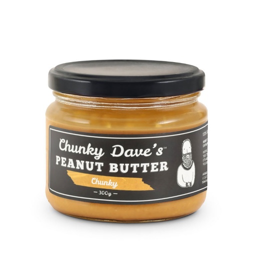 [PSCHUPEABUT300-B] Pepe Saya- Chunky Dave Chunky Peanut Butter 6 x 300gm