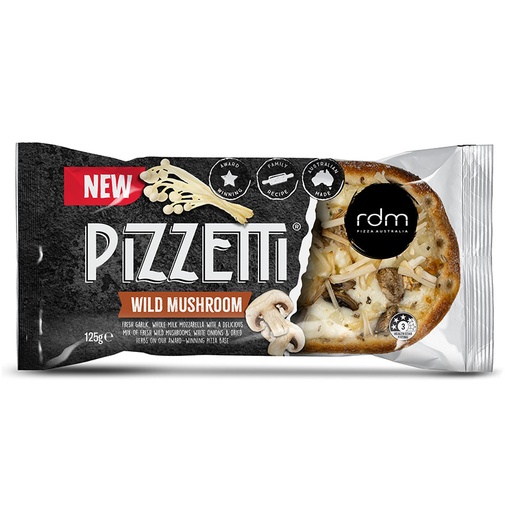 [RDMPIZMUS125] rdm pizzetta wild mushroom 12 x125gm [B]*