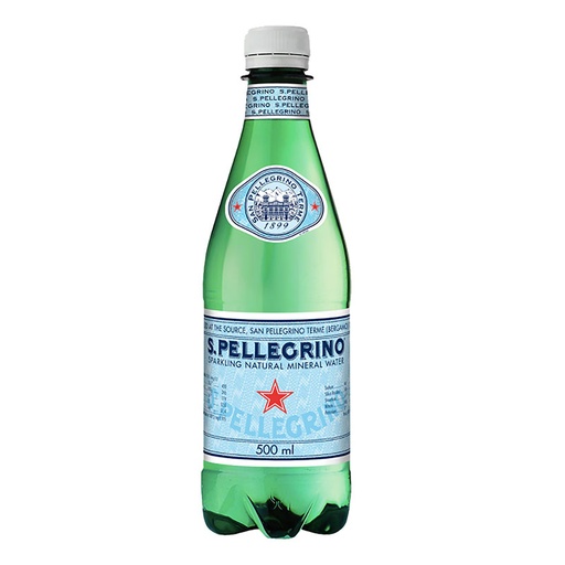 [SANPELSPAMINPLA500-B] San Pellegrino- Sparkling Mineral Water PET 24 x 500ml*