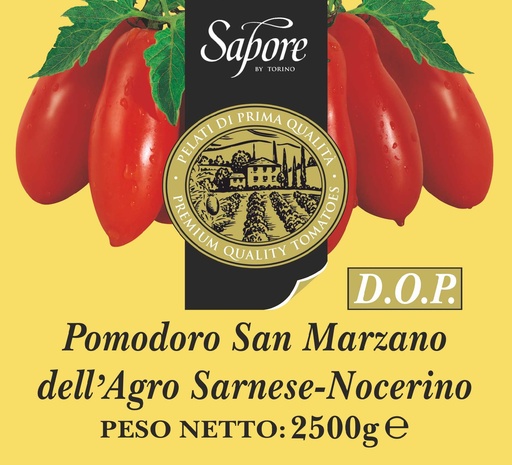 [SAPSANMAR2.5-B] Sapore- San Marzano Peeled Tomato 3 x 2.5kg