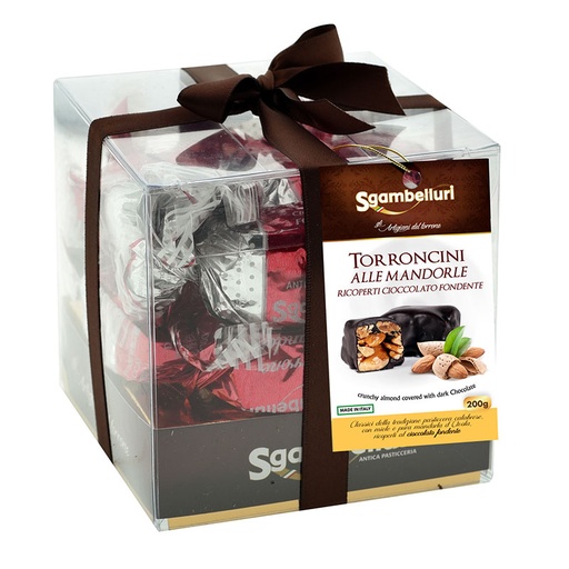 [SGA340-B] Sgambelluri- Cubo Torroncini Croccanti Fondenti 200g x12* (340)