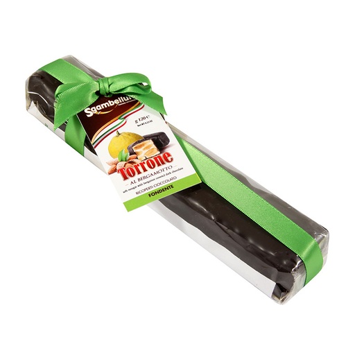 [SGA511-B] Sgambelluri- Torrone Morbidio Bergamotto Fondente Bar 120g x16* (511)