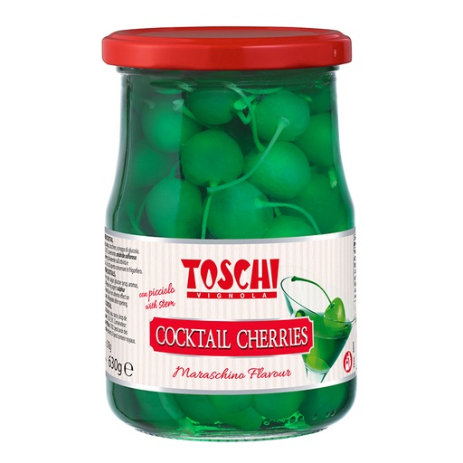 [TOSCHEGRE630-B] Toschi- Green Cherries 6 x 630g