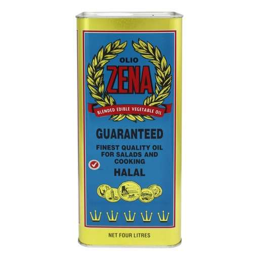 [ZENOILVEG4-B] Zena- Oil Vegetable 3 x 4lt