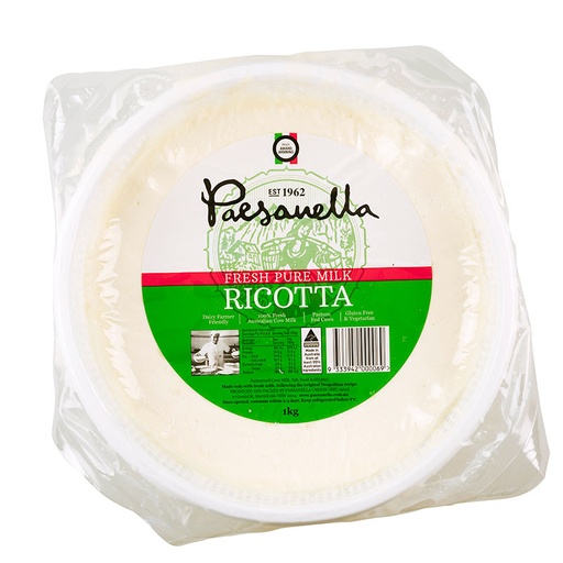 [PAERICPURFUL1-UC6] Paesanella- Ricotta (Pure Milk)1kg