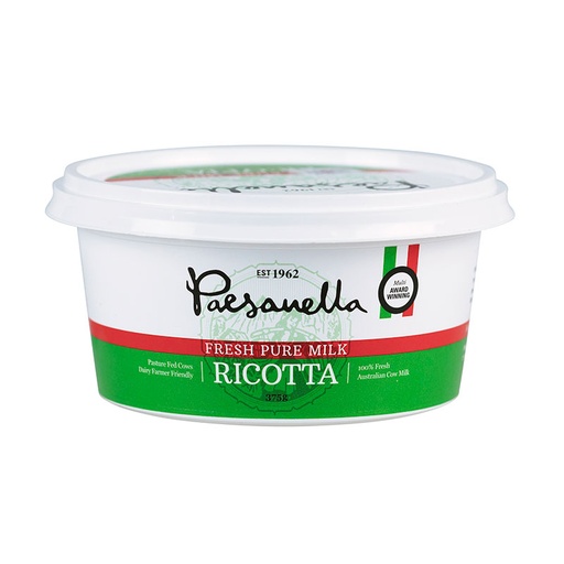[PAERICPURFUL375-B] Paesanella- Ricotta (Pure Milk) 6 x 375g