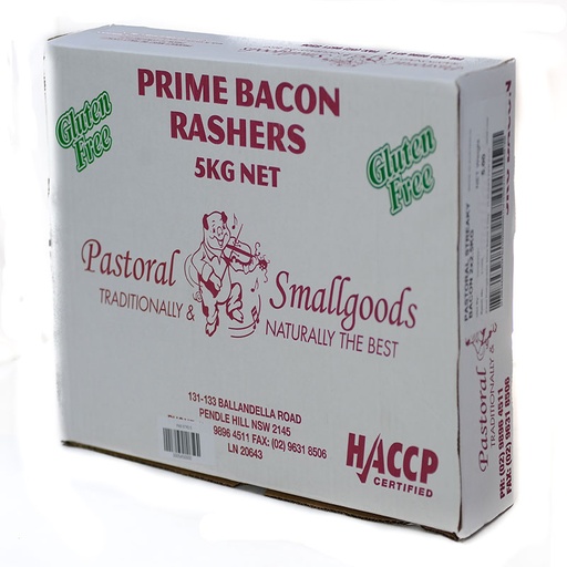 [PASBACRINAUS5-B] Pastoral- Bacon Rindless Special 5kg