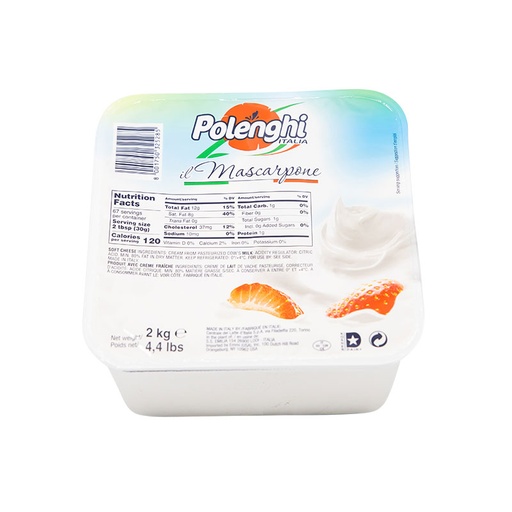 [POLMAS2-UC6] Polenghi- Mascarpone 2kg