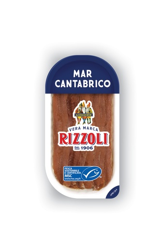 [RIZANCCAN40-B] Rizzoli- Anchovy Fillets Cantabr Sunflower Oil 26x40g