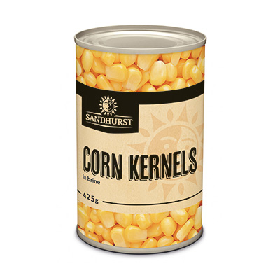 [SANCORKER-B] Sandhurst- Corn Kernels 24 x 425g (CORNK425)