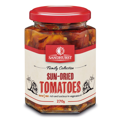 [SANTOMSUN270-B] Sandhurst- Sun Dried Tomatoes 6x270g (SDT270)