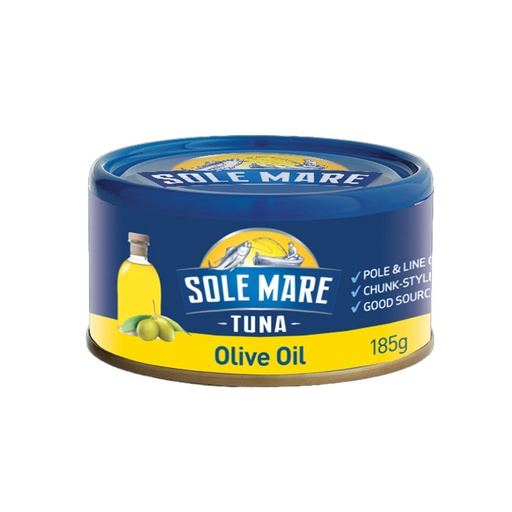 [SOLTUNOIL185-B] Sole Mare- Tuna In Oil (2x12) 24 x 185g