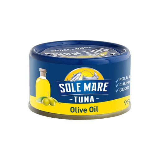 [SOLTUNOIL95-B] Sole Mare- Tuna In Olive Oil (2x12) 24 x 95g