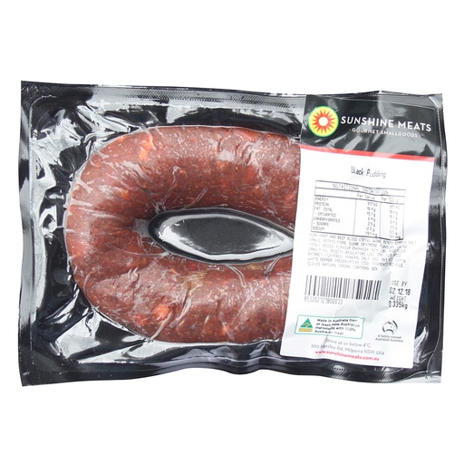 [SUNPUDBLA250-K] Sunshine- Pudding Black r/w 250g