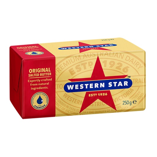 [WESBUTSAL250-B] Western Star- Butter Salted 32 x 250g