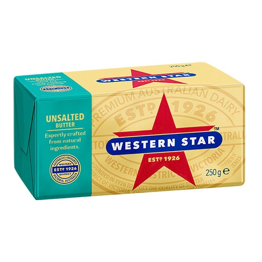 [WESBUTUNS250-B] Western Star- Butter Unsalted 32x250g