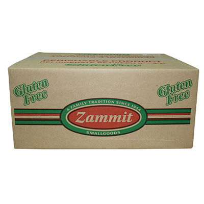 [ZAMBACRINDON1] zammit bacon rind on (cafe) 15x1kg [B]