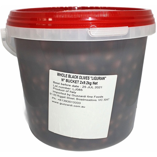 [GUZOLILIGWHO5-UC2] Guzzardi- Olives Ligurian Whole 5kg