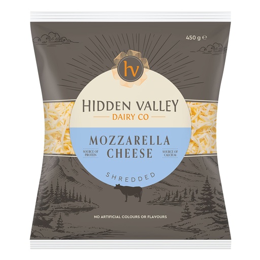 [HIDMOZSHR450-B] Hidden Valley- Mozzarella Shredded 12 x 450g