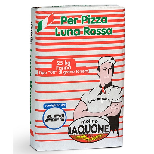 [IAQFLORED25-U] Iaquone- Luna Rossa Red Flour Per Pizza 25kg