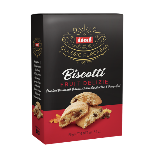 [ITABISFRUDELIZIE] ital biscuit fruit delizie 6 x150g* [B]