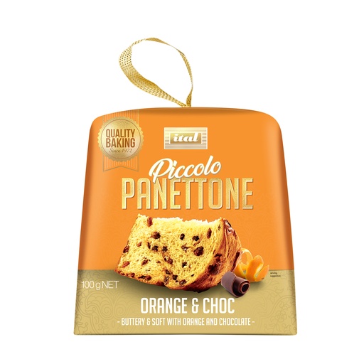 [ITAPANORACHO100-B] Ital- Panettone Orange & Choc 100g x12* (SI-PANOC1)