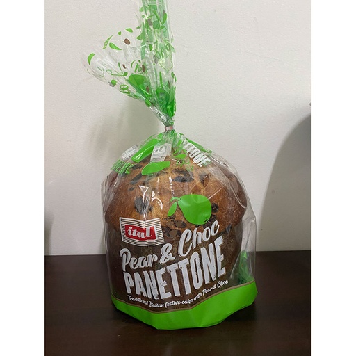 [ITAPANPEACHO700-B] Ital- Panettone Pear & Choc Chip (gift bag) 700gx6 (SI-PANPR7)