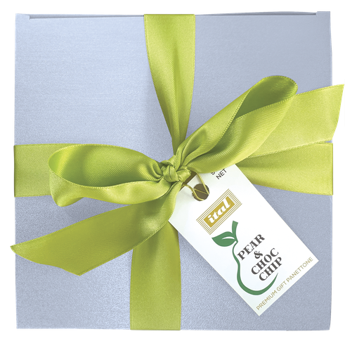 [ITAPANPEACHO900-B] Ital- Panettone Premium Pear & Choc Chip (gift box) 900g x4* (SI-PANPC9)