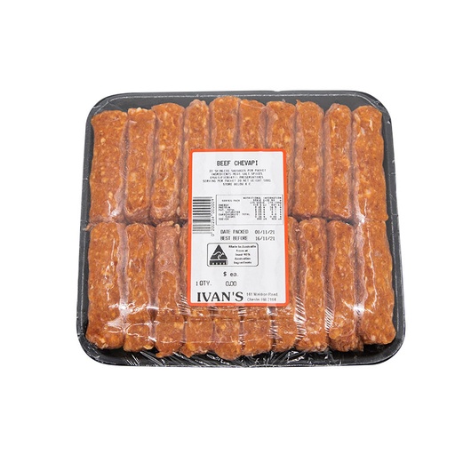 [IVACHEBEE-B] Ivans- Chevapi Beef 8 x 425g