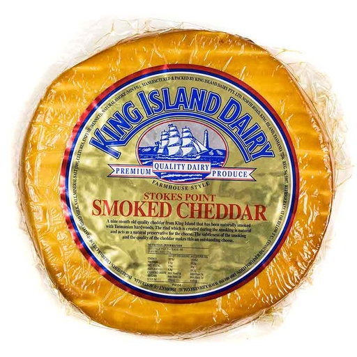 [KINCHESMOSTO2.9-KC1] King Island- Cheddar Smoked Stokes r/w 2.9kg (1012162)