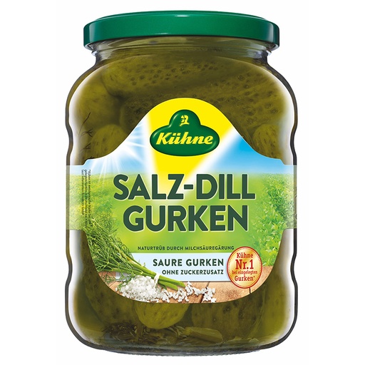 [KUHGHEDILSAL650] kuhne 48520 gherkin dill salt 12x720 [B]