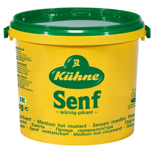 [KUHMUSMEDHOT5] kuhne 20084 mustard medium hot 5kg [U]