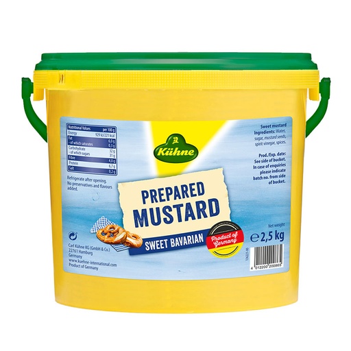 [KUHMUSSWE2.5-U] Kuhne- Mustard Sweet 2.5kg (20086)