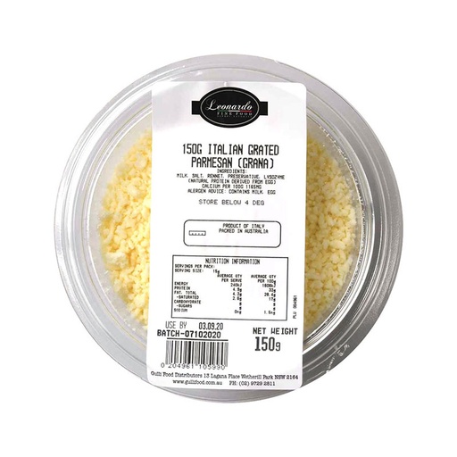 [LEOGRAPADGRA150-B] Leonardo- Grana Padano Grated 6 x150g