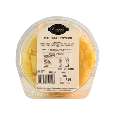 [LEOPARSHA150-B] Leonardo- Parmesan Shaved 6 x 150g