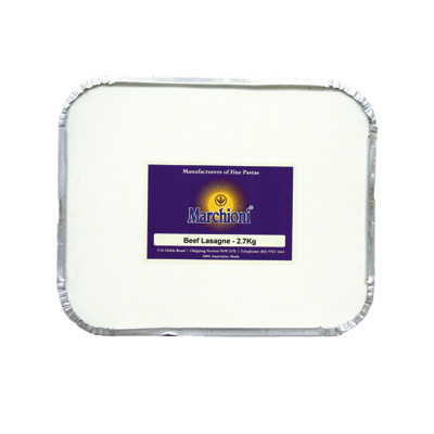 [MARLASBEE2.5-B] Marchioni- Lasagne Beef 5 x 2.7kg*